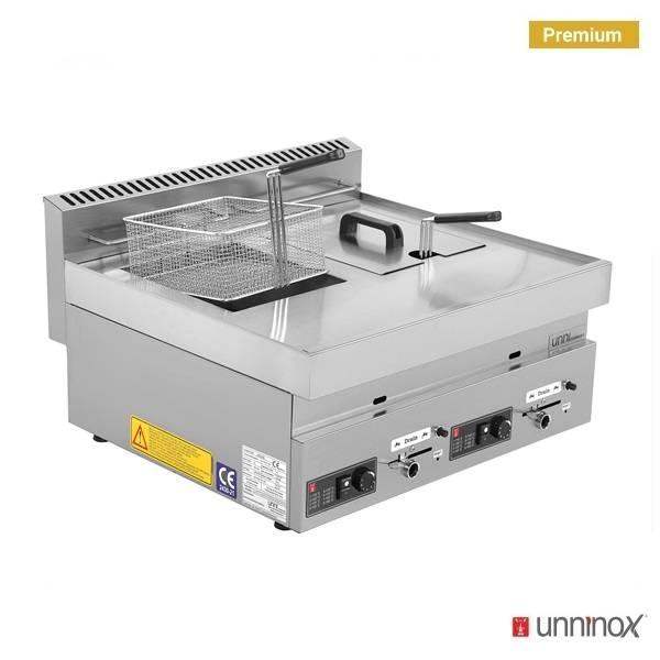 Gas-Fritteuse - 2x8 Liter - Gastro-Bedarf24 GmbH