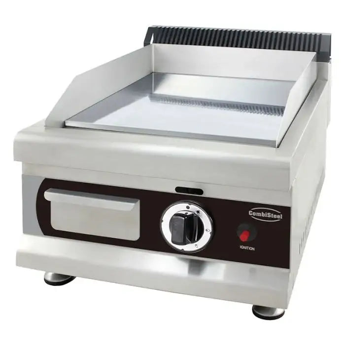 Gas-Grillplatte - Chrom - 400x575x365 mm - 3 kW - Gastro-Bedarf24 GmbH