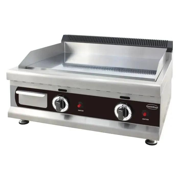 Gas-Grillplatte - Chrom - 650x575x365 mm - 6 kW - Gastro-Bedarf24 GmbH