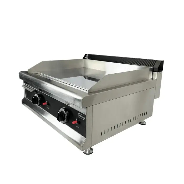 Gas-Grillplatte - Chrom - 800x575x365 mm - 6 kW - Gastro-Bedarf24 GmbH