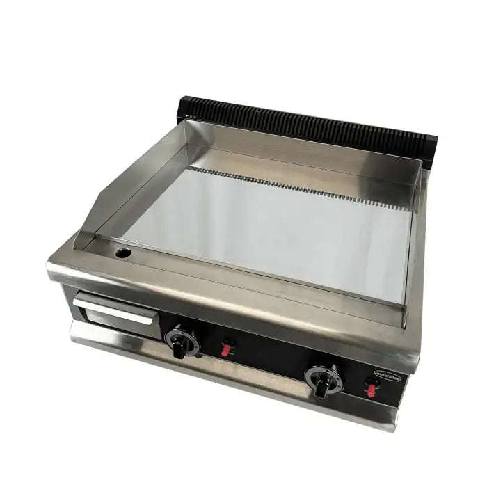 Gas-Grillplatte - Chrom - 800x575x365 mm - 6 kW - Gastro-Bedarf24 GmbH