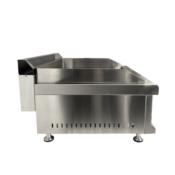 Gas-Grillplatte - Chrom - Propan - 650x575x365 mm - 6 kW - Gastro-Bedarf24 GmbH