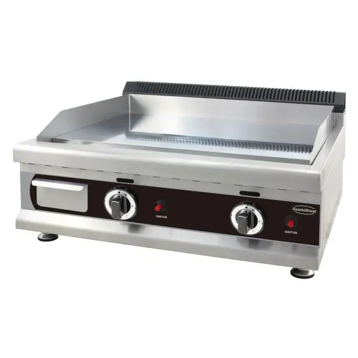 Gas-Grillplatte - Chrom - Propan - 800x575x365 mm - 6 kW - Gastro-Bedarf24 GmbH