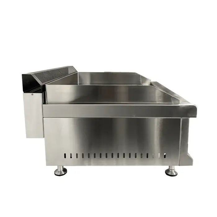 Gas-Grillplatte - Chrom - Propan - 800x575x365 mm - 6 kW - Gastro-Bedarf24 GmbH