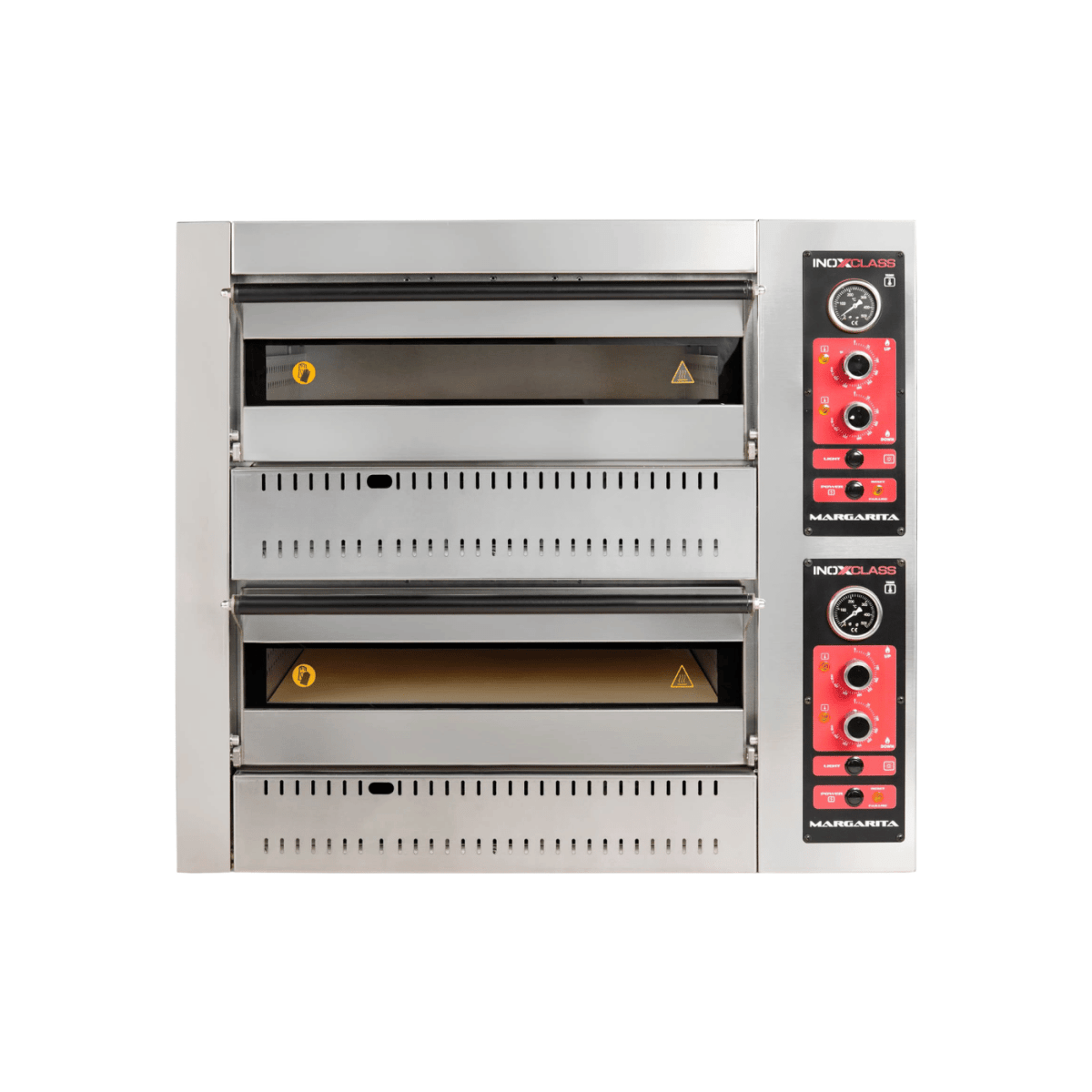 Gas Pizzaofen Analog - 4 + 4 x 30 cm - Gastro-Bedarf24 GmbH