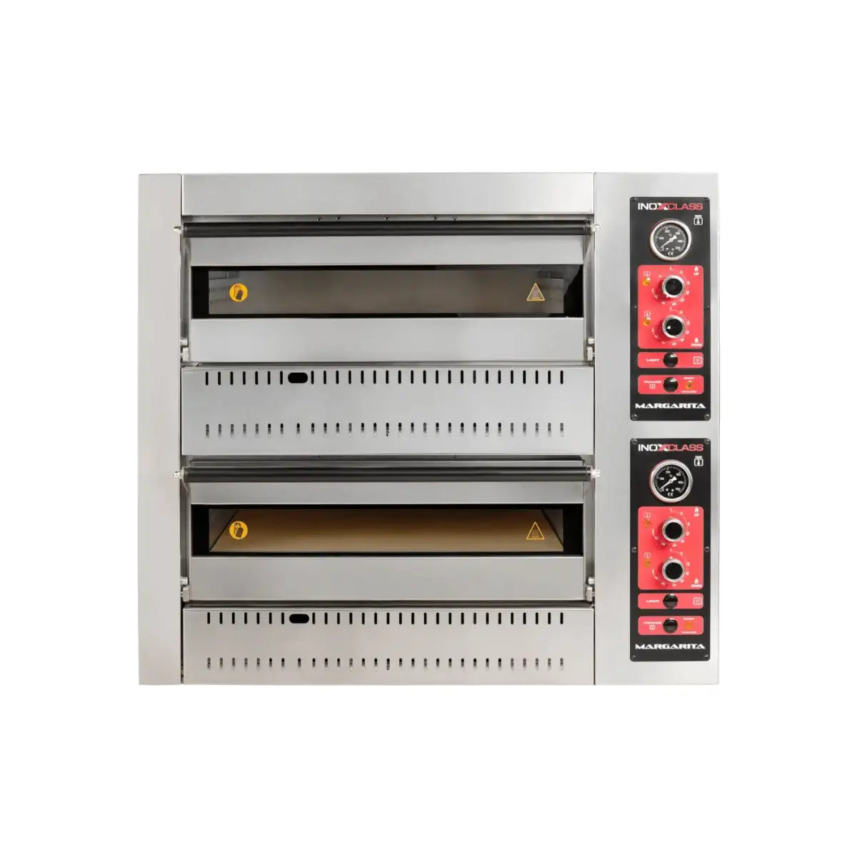 Gas Pizzaofen Analog - 4 + 4 x 30 cm - Gastro-Bedarf24 GmbH