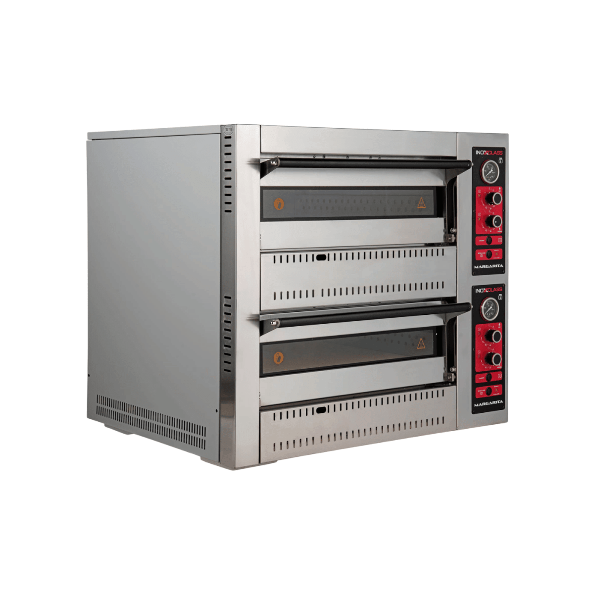Gas Pizzaofen Analog - 4 + 4 x 30 cm - Gastro-Bedarf24 GmbH