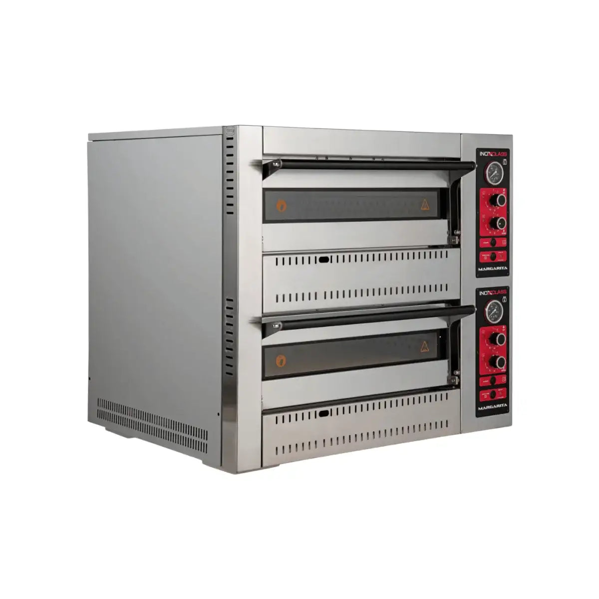 Gas Pizzaofen Analog - 4 + 4 x 30 cm - Gastro-Bedarf24 GmbH