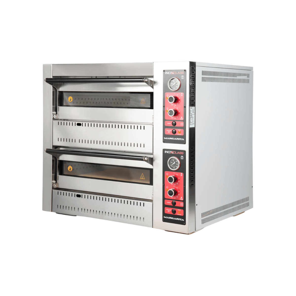 Gas Pizzaofen Analog - 4 + 4 x 30 cm - Gastro-Bedarf24 GmbH