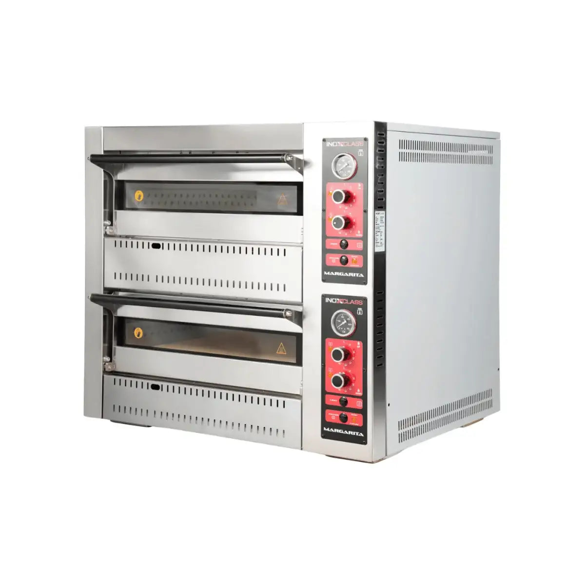 Gas Pizzaofen Analog - 4 + 4 x 30 cm - Gastro-Bedarf24 GmbH