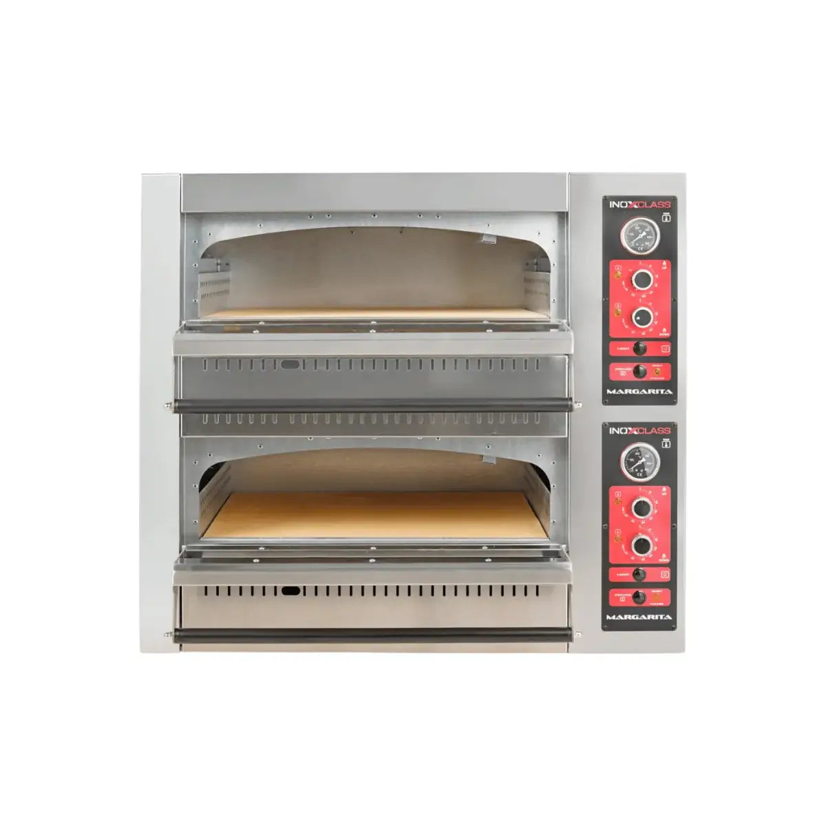 Gas Pizzaofen Analog - 4 + 4 x 30 cm - Gastro-Bedarf24 GmbH
