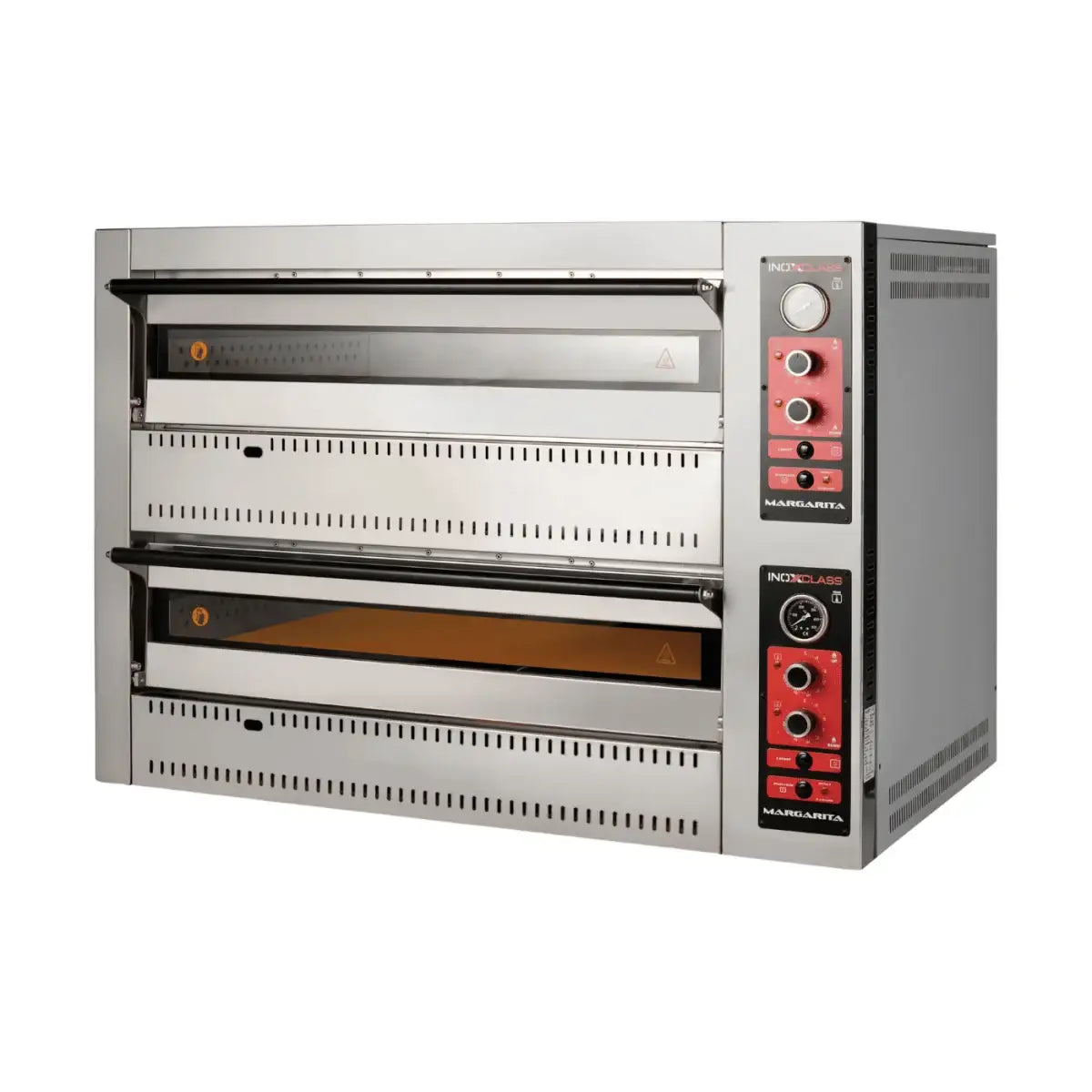 Gas Pizzaofen Analog - 6 + 6 x 30 cm - Gastro-Bedarf24 GmbH