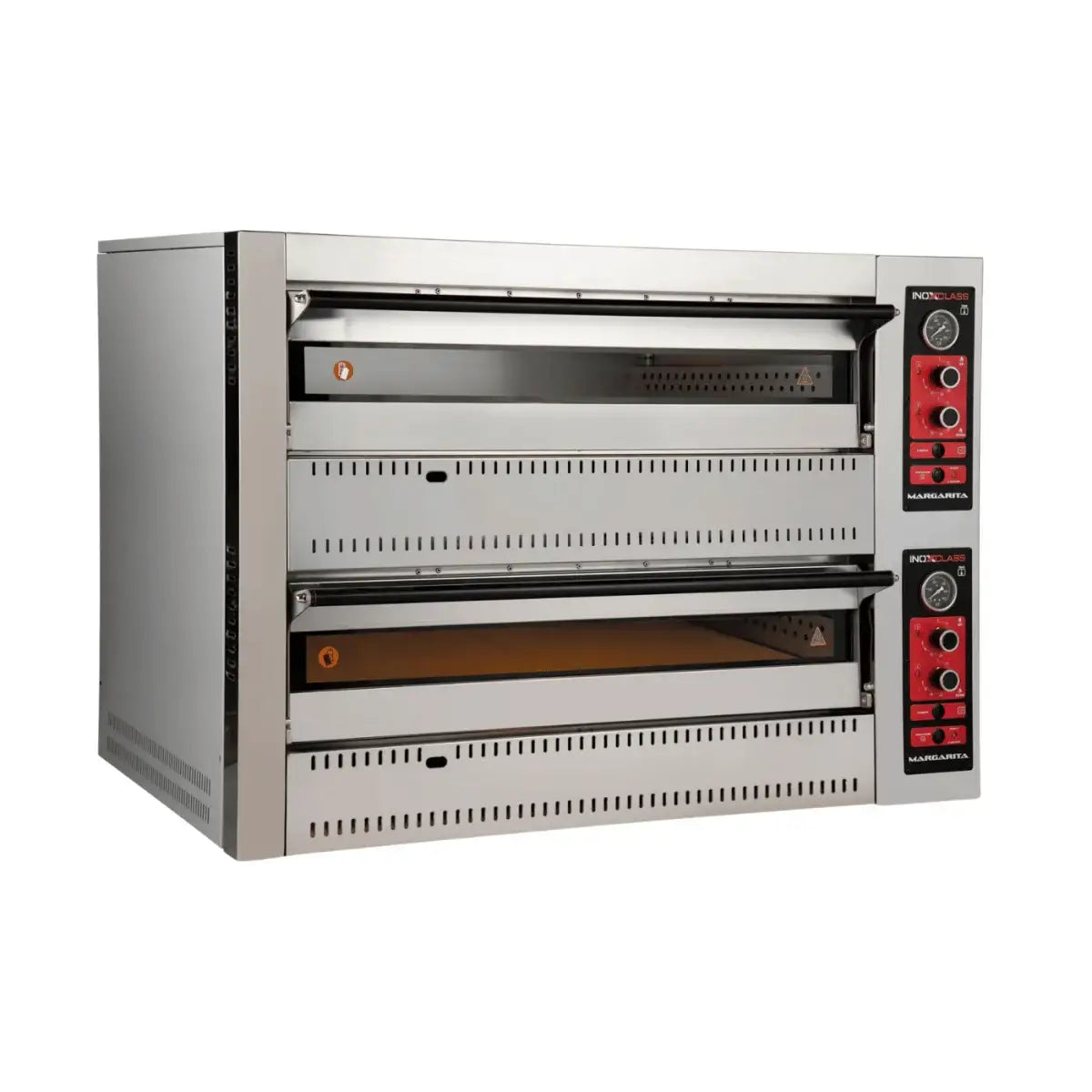 Gas Pizzaofen Analog - 6 + 6 x 30 cm - Gastro-Bedarf24 GmbH