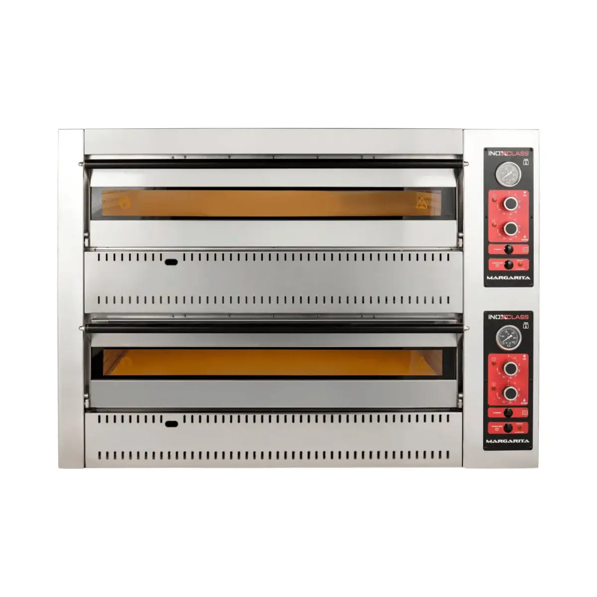 Gas Pizzaofen Analog - 6 + 6 x 30 cm - Gastro-Bedarf24 GmbH