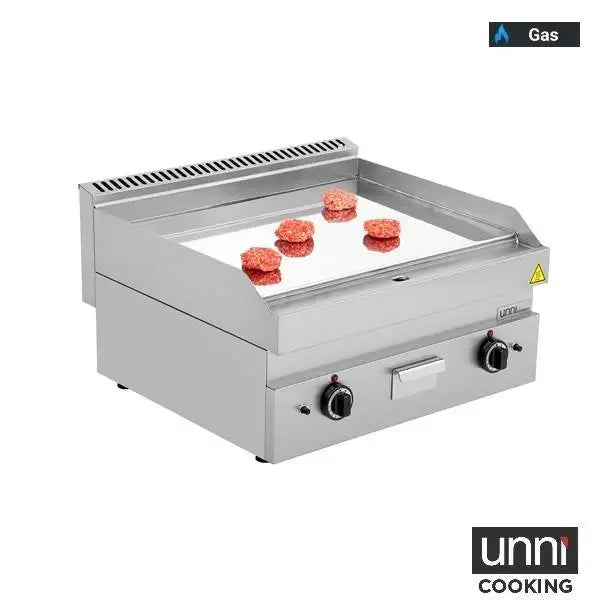 Gasgrillplatte - CHROM - 700x650x320 mm - 11,5 kW - Gastro-Bedarf24 GmbH
