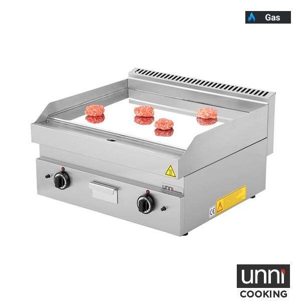 Gasgrillplatte - CHROM - 700x650x320 mm - 11,5 kW - Gastro-Bedarf24 GmbH