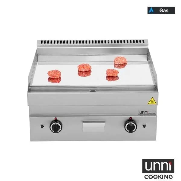 Gasgrillplatte - CHROM - 700x650x320 mm - 11,5 kW - Gastro-Bedarf24 GmbH