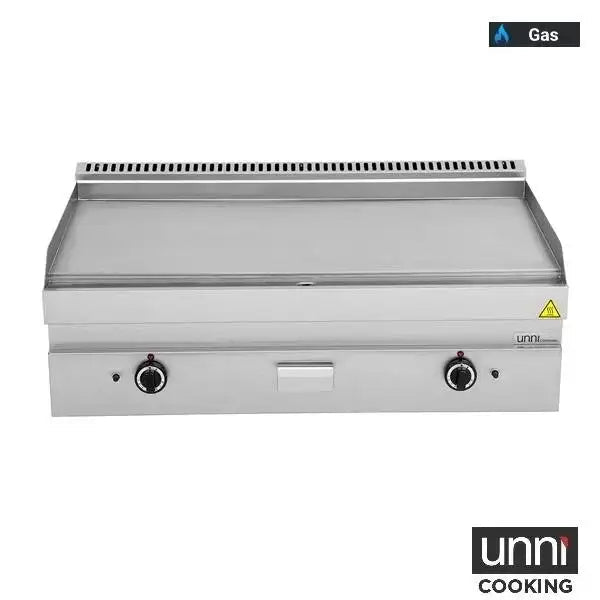 Gasgrillplatte – SMOOTH - 1100x650x320 mm - 12 kW - Gastro-Bedarf24 GmbH