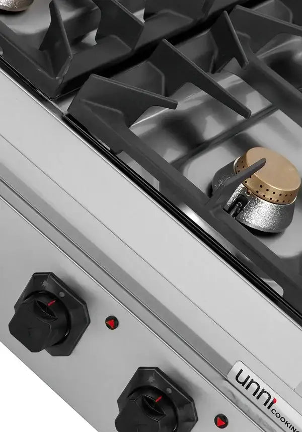Gasherd - 800x700x350 mm – 28 kW – 4 Kochstellen - Gastro-Bedarf24 GmbH