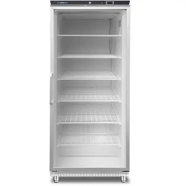 Gefrierschrank | 630 l | Weiß + Glas | –18 °C/–22 °C | Umluft | 775 x 735 x 1920 mm - Gastro-Bedarf24 GmbH