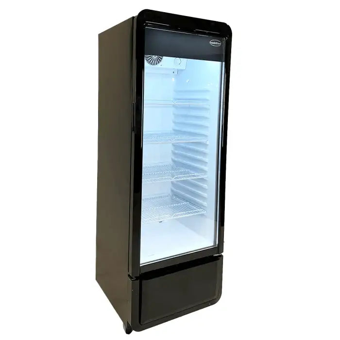 Getränkekühlschrank 1 Tür - 240 Liter - Schwarz - 540x560x1525 mm - Gastro-Bedarf24 GmbH