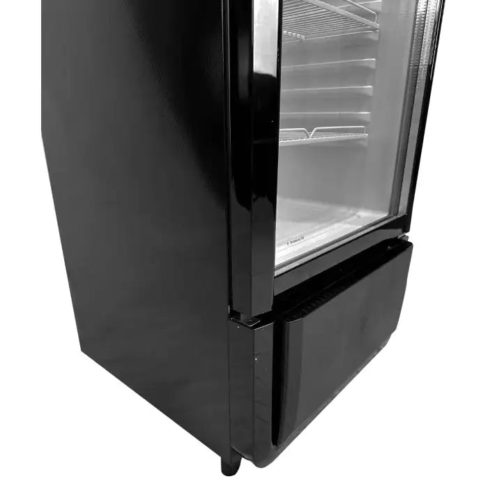 Getränkekühlschrank 1 Tür - 240 Liter - Schwarz - 540x560x1525 mm - Gastro-Bedarf24 GmbH