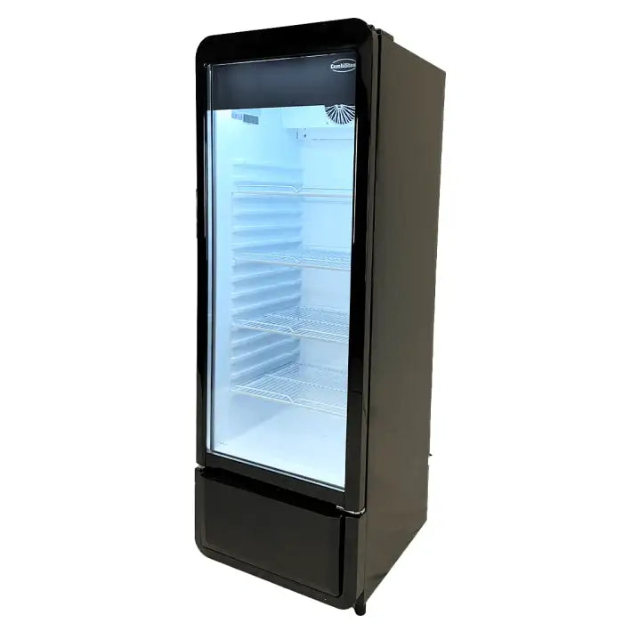 Getränkekühlschrank 1 Tür - 240 Liter - Schwarz - 540x560x1525 mm - Gastro-Bedarf24 GmbH
