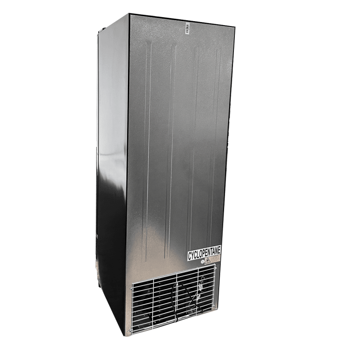 Getränkekühlschrank 1 Tür - 280 Liter - Schwarz - 540x560x1725 mm - Gastro-Bedarf24 GmbH