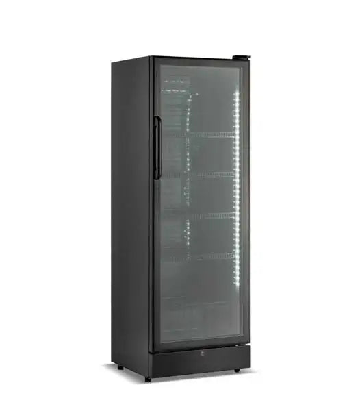 Getränkekühlschrank 1 Tür - Schwarz - 400 Liter - 650x595x1800 mm - Gastro-Bedarf24 GmbH