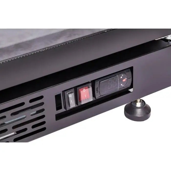 Getränkekühlschrank mit 3 Türen - Schwarz - 1200 Liter - 1600x600x2100 mm - inkl. Räder und Türheizung - Gastro-Bedarf24 GmbH