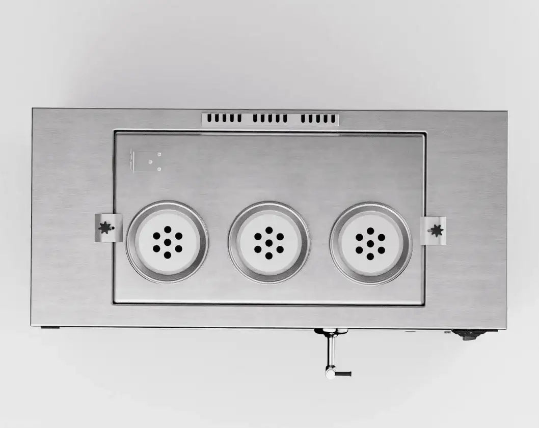 Hybrid Kupfer Teekocher - 30 Liter - 2,5 kW - inkl. 3 Kupfer-Teekannen - 730x380x600 mm - Gastro-Bedarf24 GmbH