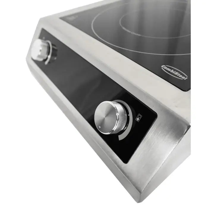 Induktionsherd 2 Zonen - Tischgerät - 408x700x145 mm - 7 kW - Gastro-Bedarf24 GmbH
