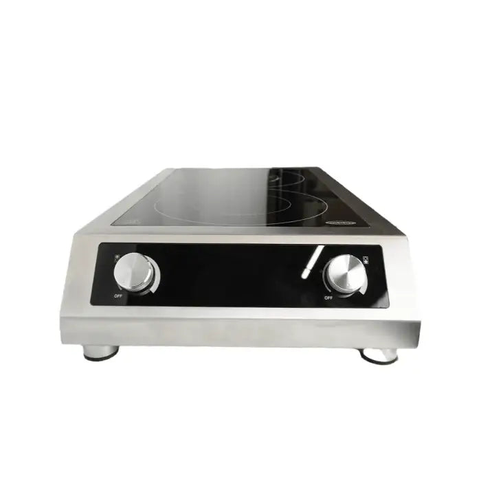 Induktionsherd 2 Zonen - Tischgerät - 408x700x145 mm - 7 kW - Gastro-Bedarf24 GmbH