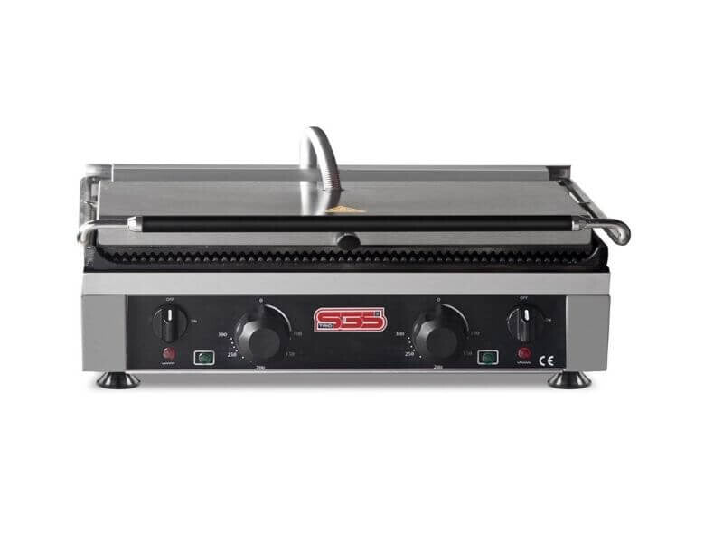 Kontaktgril / Oben-Unten gegrillt / 3+3 kW / 40x60 cm / 230 V
