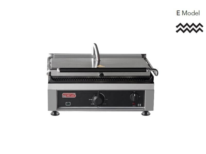 Kontaktgrill / Oben / Unten Gerillt / 2,5 kW / Tischgrill / Paninimaker - Gastro-Bedarf24 GmbH