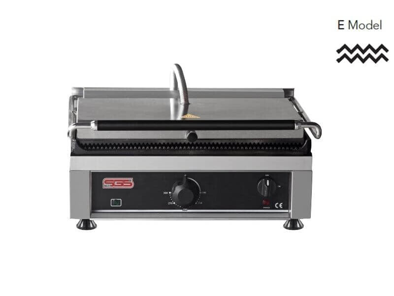 Kontaktgrill / Oben / Unten Gerillt / 2,75 kW / Tischgrill / Paninimaker - Gastro-Bedarf24 GmbH