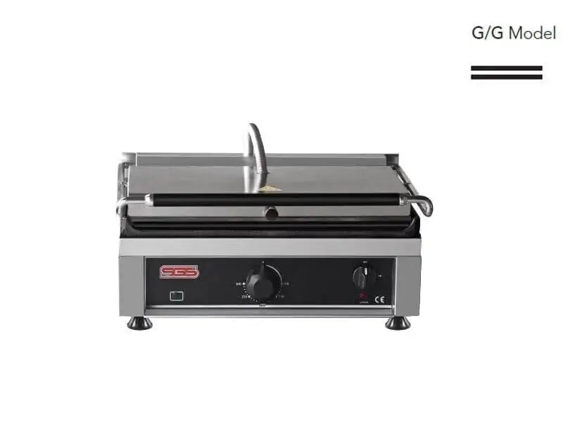 Kontaktgrill / Oben / Unten Glatt / 2,75 kW / Tischgrill / Paninimaker - Gastro-Bedarf24 GmbH