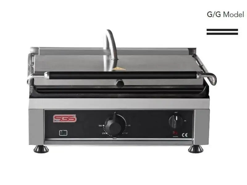 Kontaktgrill / Oben / Unten Glatt / 3 kW / Tischgrill / Paninimaker - Gastro-Bedarf24 GmbH