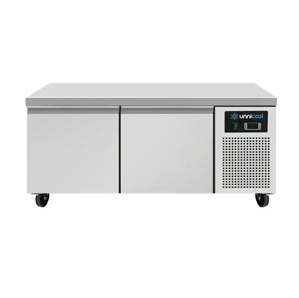 Refrigerated table with wheels | low model | 2 drawers (1/1 GN) | 1210 x 700 x 600 (h) mm