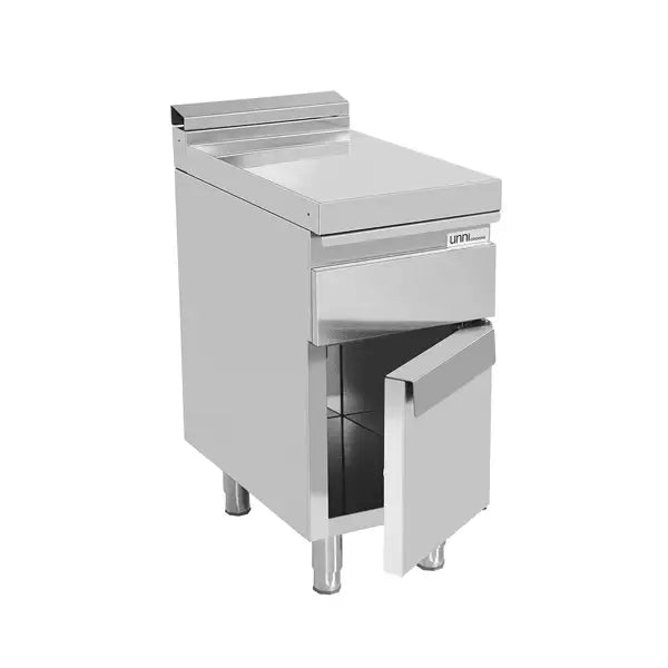 Neutralelement - 400x700x850/900 mm - mit Schublade und Tür - Gastro-Bedarf24 GmbH