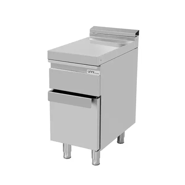 Neutralelement - 400x700x850/900 mm - mit Schublade und Tür - Gastro-Bedarf24 GmbH