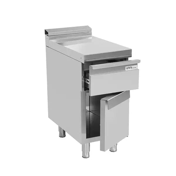 Neutralelement - 400x700x850/900 mm - mit Schublade und Tür - Gastro-Bedarf24 GmbH