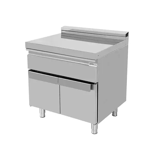 Neutralelement - 800x700x805/900 mm - mit Schublade und Türen - Gastro-Bedarf24 GmbH