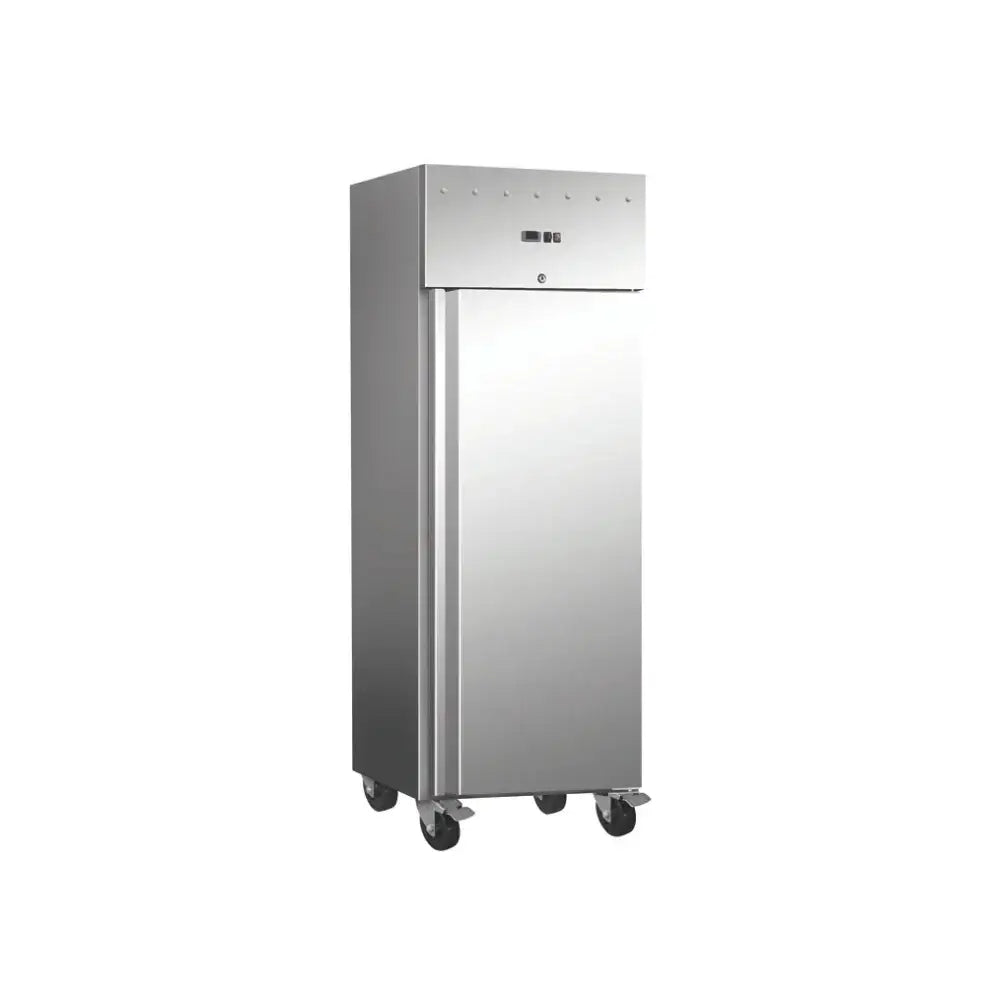 Edelstahl-Kühlschrank mit Rollen für Gastronomie, professionell und robust