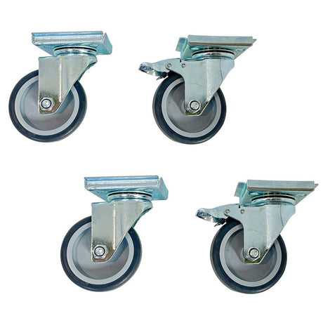 ROLLENKIT für Kühl & Tiefkühlschränke 1 & 2 - türig Serie EASYLINE - Gastro - Bedarf24