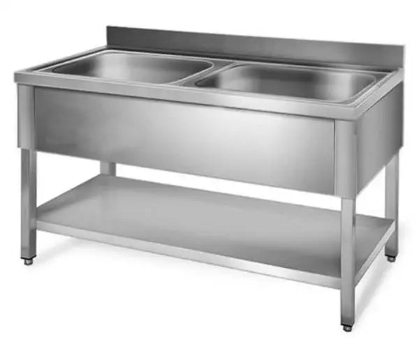 ECO Sink Table / 2 Basins, 1400 x 700 mm