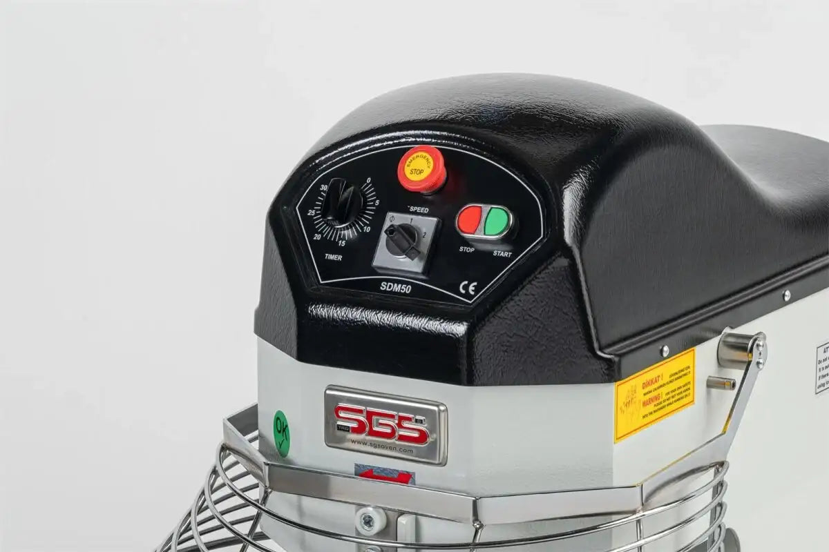 Teigknetmaschine - 50 liter / 25 kg. / 2 Geschwindigkeiten / Spiralkneter