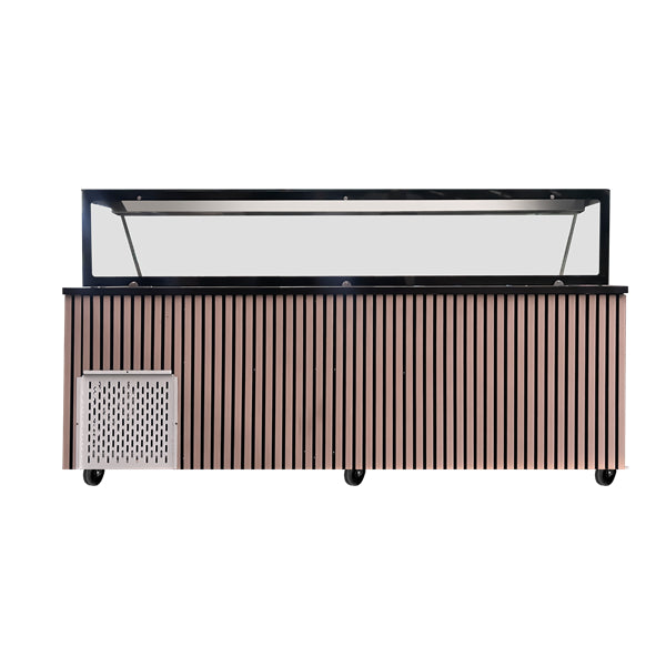 Saladette-Werkbank – 6x GN 1/1 Kapazität – 223x82x85,5cm