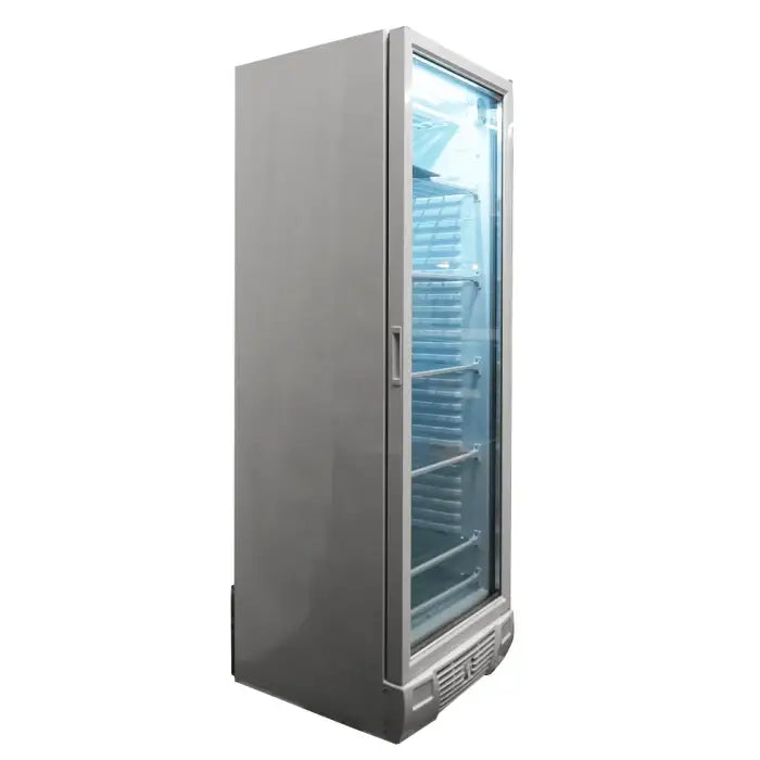 Tiefkühlschrank 1 Glastür - 382 Liter - 640x670x1875 mm - Gastro-Bedarf24 GmbH