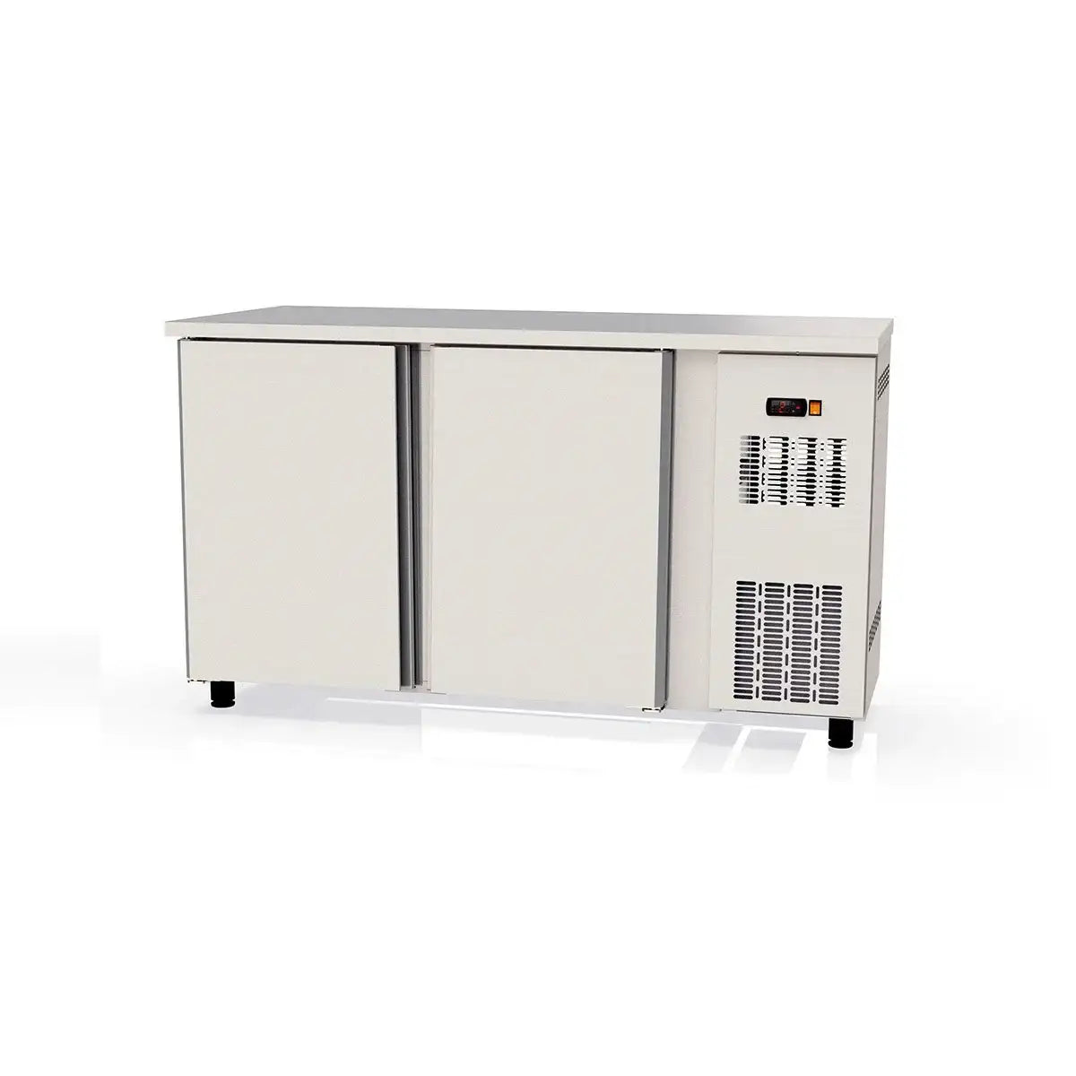 TOPLINE Bar Refrigerator Table Stainless Steel / 2 Doors, 1485 x 530 mm